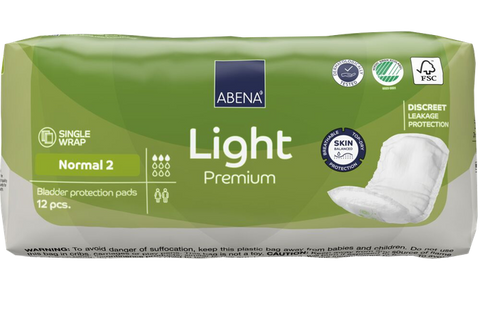 ABENA Light Normal 2 Premium uroloģiskie ieliktņi — 12 gab.