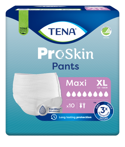 TENA ProSkin Pants Maxi XL biksītes urīna nesaturēšanai, 10 gab.