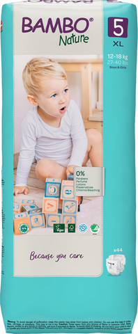 BAMBO NATURE XL-5 Tall (12-18 kg) autiņbiksītes, 44 gab.