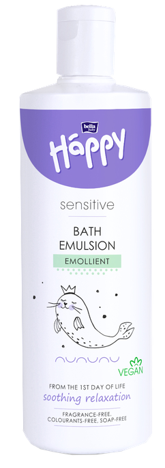 HAPPY Sensitīvas vannas emulsijas produkts, 250 ml