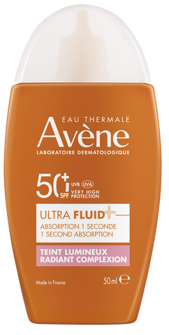 AVENE Sun Ultra Fluid Radiance SPF 50+ — 50 ml saules aizsarglīdzekļa fluīds
