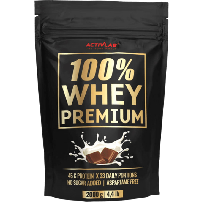 ACTIVLAB 100% Whey Premium — 2000 g kakaņa pulvera