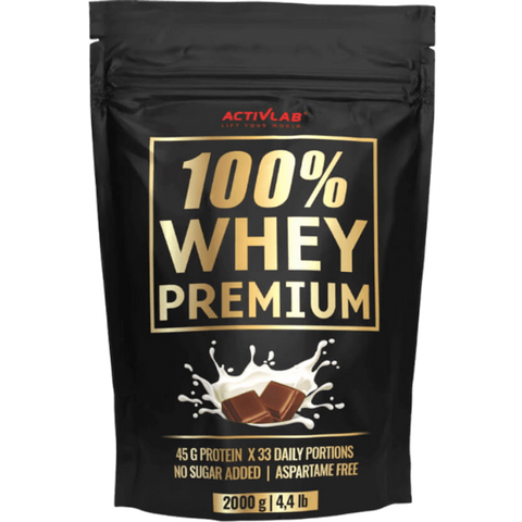 ACTIVLAB 100% Whey Premium — 2000 g kakaņa pulvera