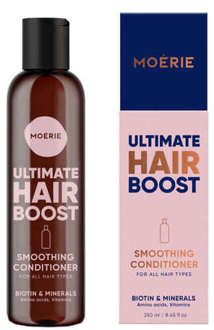 MOERIE Ultimate Hair Boost Matu kondicionieris ar izlīdzinošu efektu, 250 ml