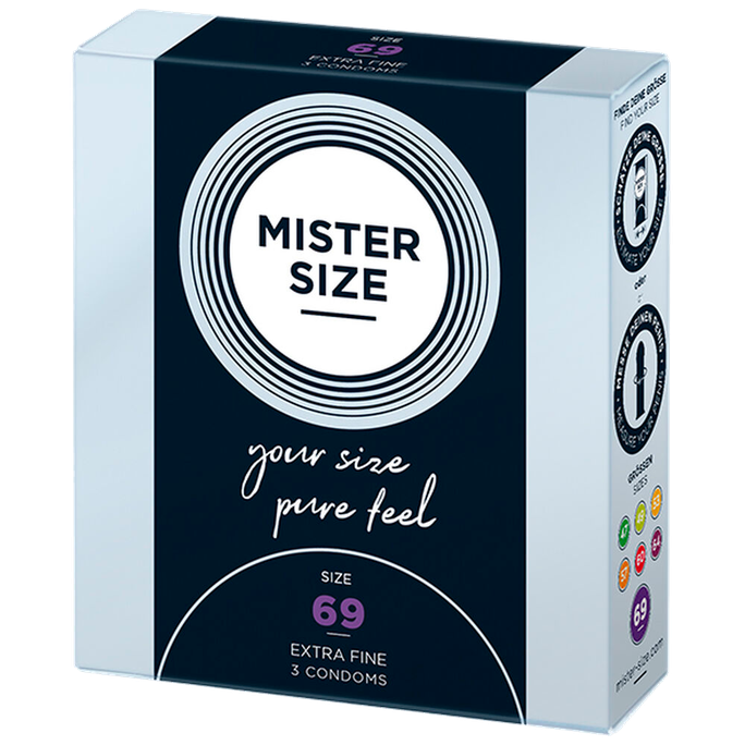 MISTER SIZE prezervatīvi 69/225 mm, iepakojums 3 gab.