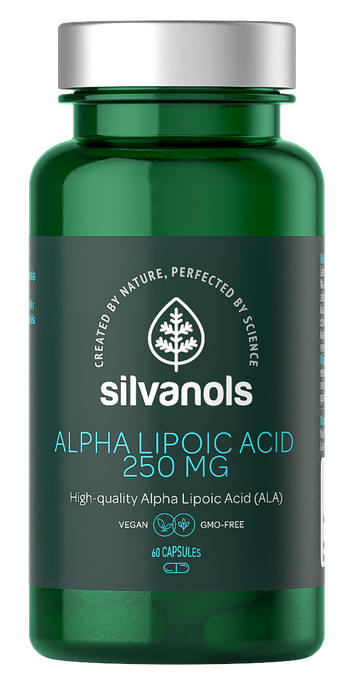 SILVANOLS kapsulas ar Alfa-liposkābi 250 mg — 60 gab.