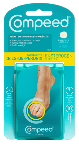 COMPEED Plāksteri starp pirkstiem pret varžacīm – 10 gab.