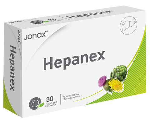 JONAX Hepanex tabletes aknu veselības atbalstam, 30 gab.