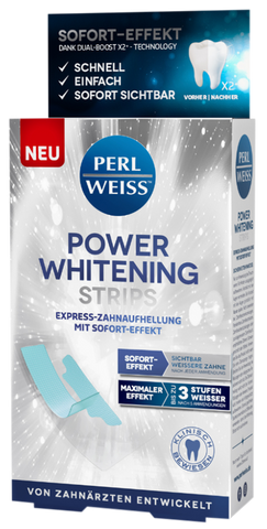 Zobu balināšanas plāksnītes PERLWEISS Power Whitening, 5 gab.