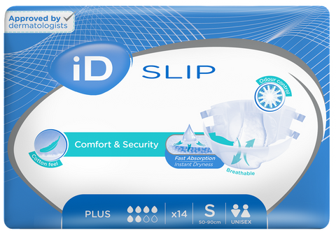 ID Expert Slip Plus S autiņbiksītes (50-90 cm), iepakojums 14 gab.