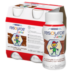 NESTLE Resource® Junior ar šokolādes garšu, 4 gab. po 200 ml