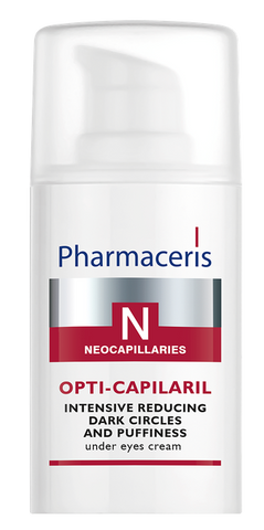 Acu krēms PHARMACERIS N OPTI-CAPILARIL pret tumšiem lokiem un pietūkumu, 15 ml