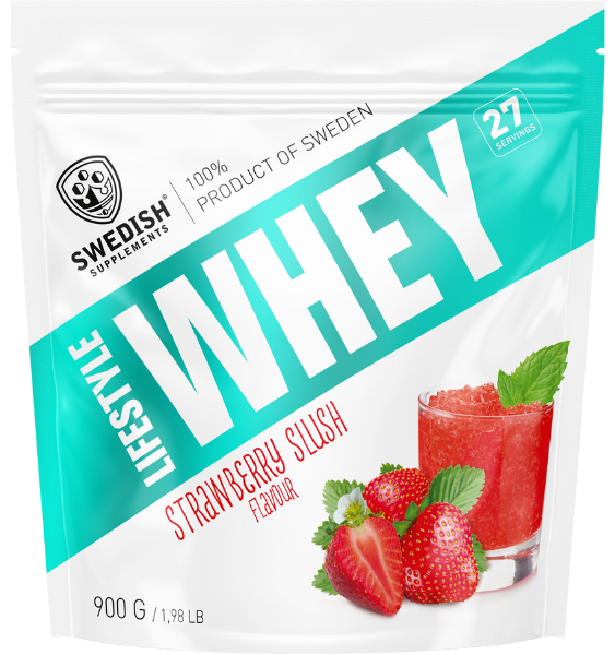 SWEDISH SUPPLEMENTS Lifestyle Whey Strawberry Slush 900 g pulveris