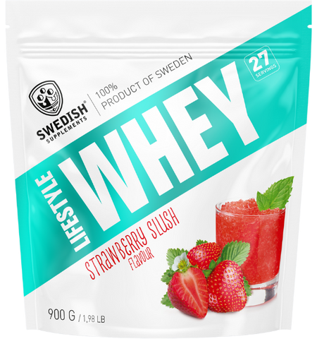 SWEDISH SUPPLEMENTS Lifestyle Whey Strawberry Slush 900 g pulveris
