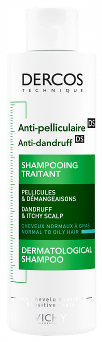 VICHY Dercos šampūns normāliem un taukiem matiem, 200 ml