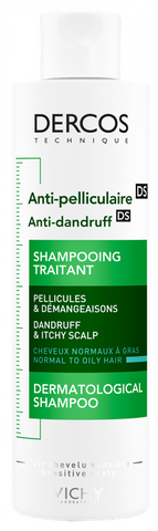VICHY Dercos šampūns normāliem un taukiem matiem, 200 ml