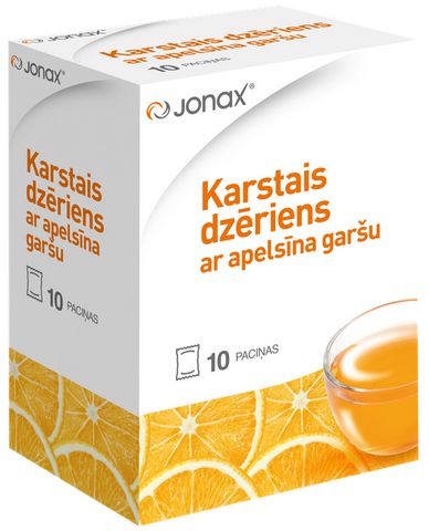 JONAX karstais dzēriens ar apelsīnu garšu, 10 gab.