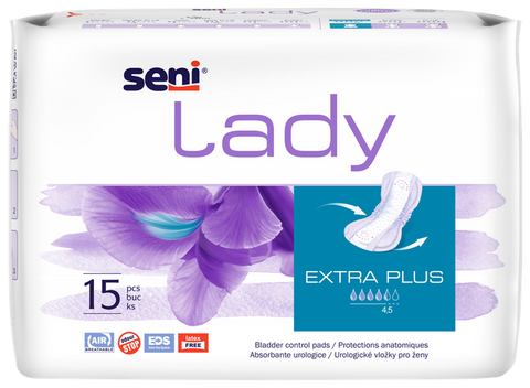 SENI Lady Extra Plus uroloģiskie ieliktņi, 15 gab.