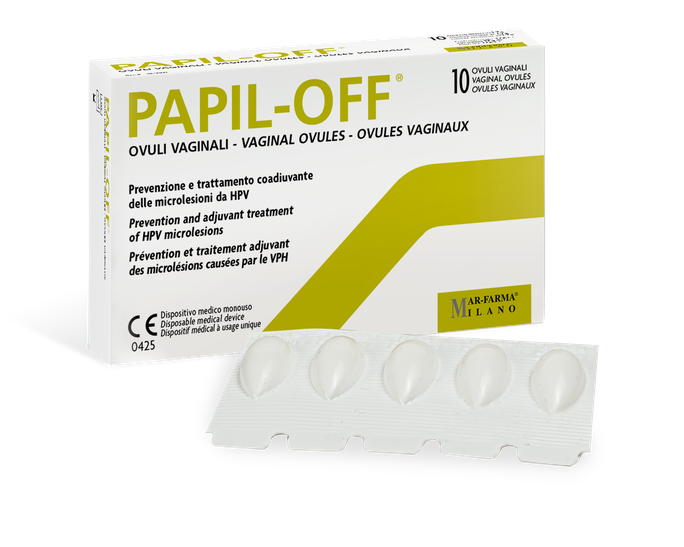 PAPIL-OFF vaginālās svecītes – 10 vienu
