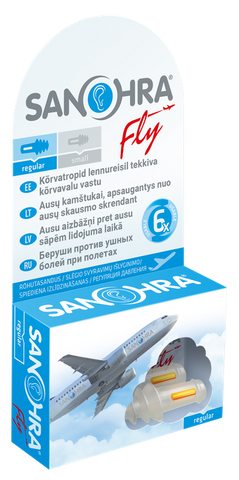SANOHRA  FLY ADULT ausu aizbāžņi, 2 gab.