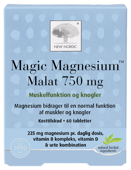 Magnija malāta tabletes NEW NORDIC Magic, 60 gab.