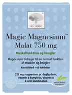 Magnija malāta tabletes NEW NORDIC Magic, 60 gab.