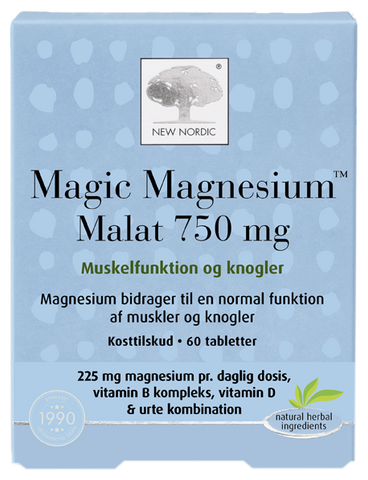 Magnija malāta tabletes NEW NORDIC Magic, 60 gab.