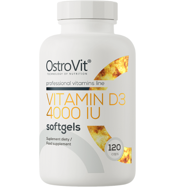 Ostrovit D3 4000 IU, 120 kapsulu komplekts