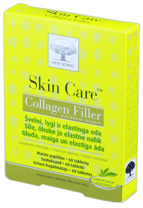 NEW NORDIC Kolagēns Skin Care Collagen Filler, 60 tabletes