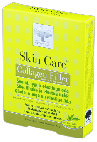 NEW NORDIC Kolagēns Skin Care Collagen Filler, 60 tabletes