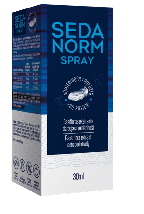 SEDANORM 30 ml aerosola spraigs formāts