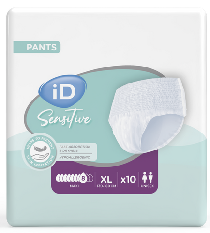 ID Sensitive Pants Maxi XL (130-180 cm) – 10 absorbējošās biksītes