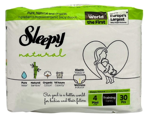 SLEEPY Natural Pants Nr.4 - 30 pāru autiņbiksītes izmērs Maxi