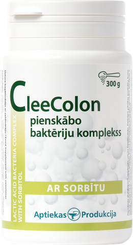 CleeColon Pienskābo Baktēriju Komplekss Ar Sorbītu - Pulveris 300 g no APTIEKAS PRODUKCIJAS