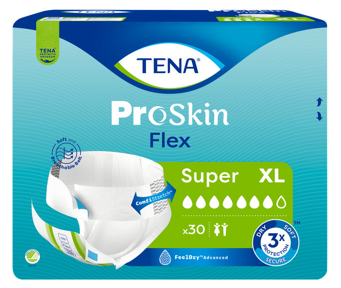 TENA Flex Super XL pieaugušo autiņbiksītes 30 gab.