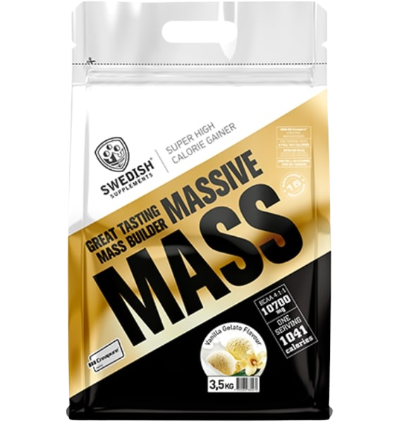 SWEDISH SUPPLEMENTS Massive Mass pulveris Vanilla Gelato, 3500 g