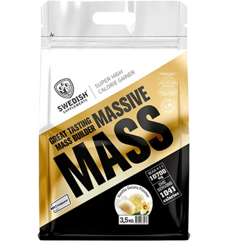 SWEDISH SUPPLEMENTS Massive Mass pulveris Vanilla Gelato, 3500 g