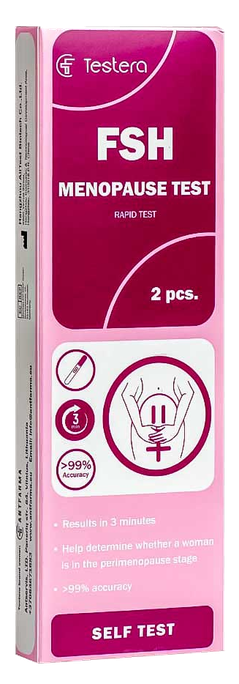 FSH menopauzes diagnostikas testi, 2 gabali