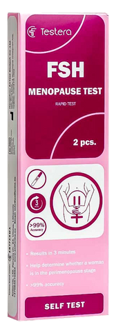 FSH menopauzes diagnostikas testi, 2 gabali
