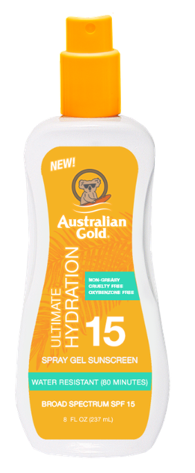 Australian Gold SPF 15 — 237 ml želējveidīgs sprejs ar saules aizsargu