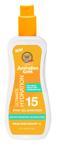 Australian Gold SPF 15 — 237 ml želējveidīgs sprejs ar saules aizsargu