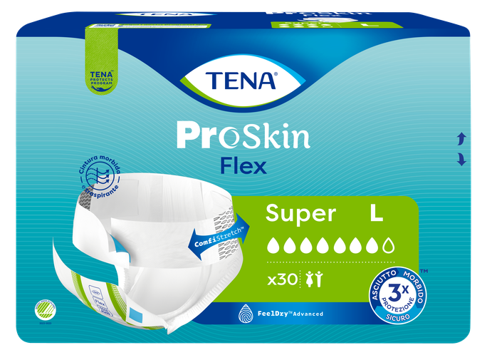 TENA Flex Super L 30 gab. - pieaugušo autiņbiksītes