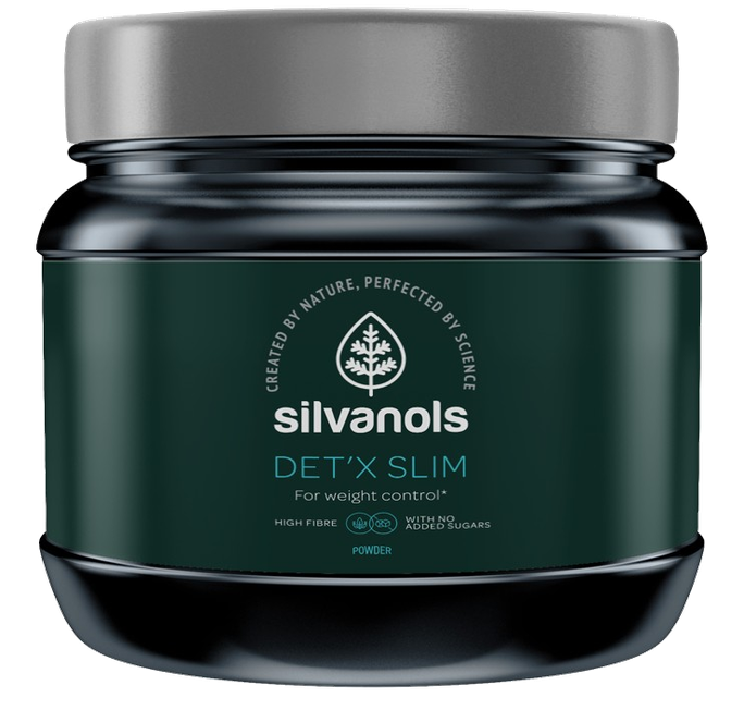 SILVANOLS Premium Det X Slim – 400 g šķiedrvielām bagāts pulveris