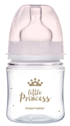 CANPOL BABIES Anti-colic Royal Baby Pink PP Easy Start pudelīte 120 ml