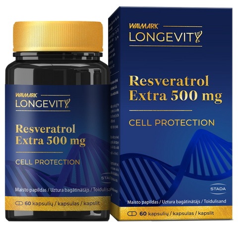 WALMARK Longevity Resveratrol Extra — 60 kapsula pa 500 mg