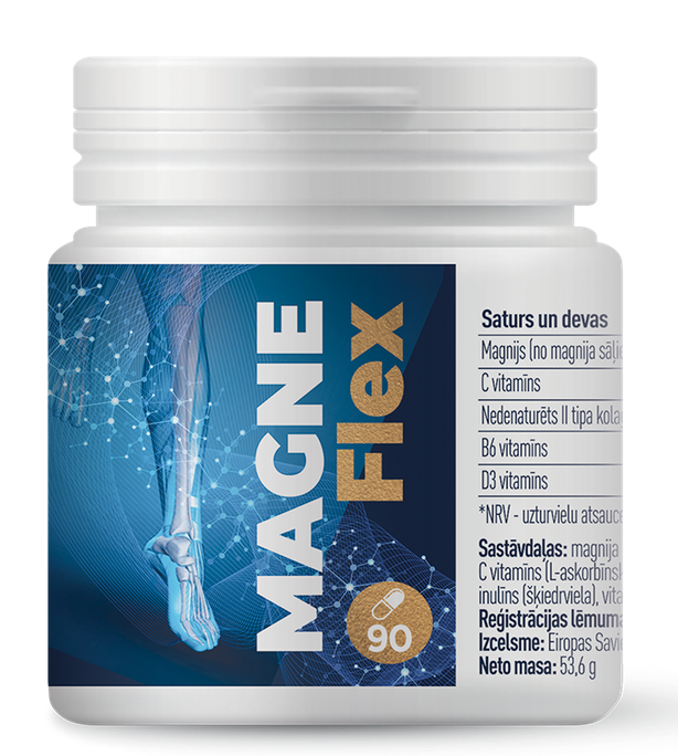 MAGNEFLEX – 90 kapsulu iepakojums