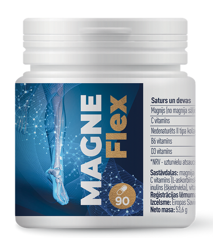 MAGNEFLEX – 90 kapsulu iepakojums