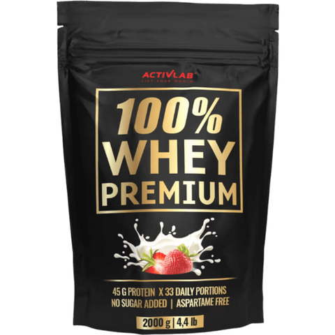ACTIVLAB 100% Whey Premium Zemeņu garšas pulveris 2000 g