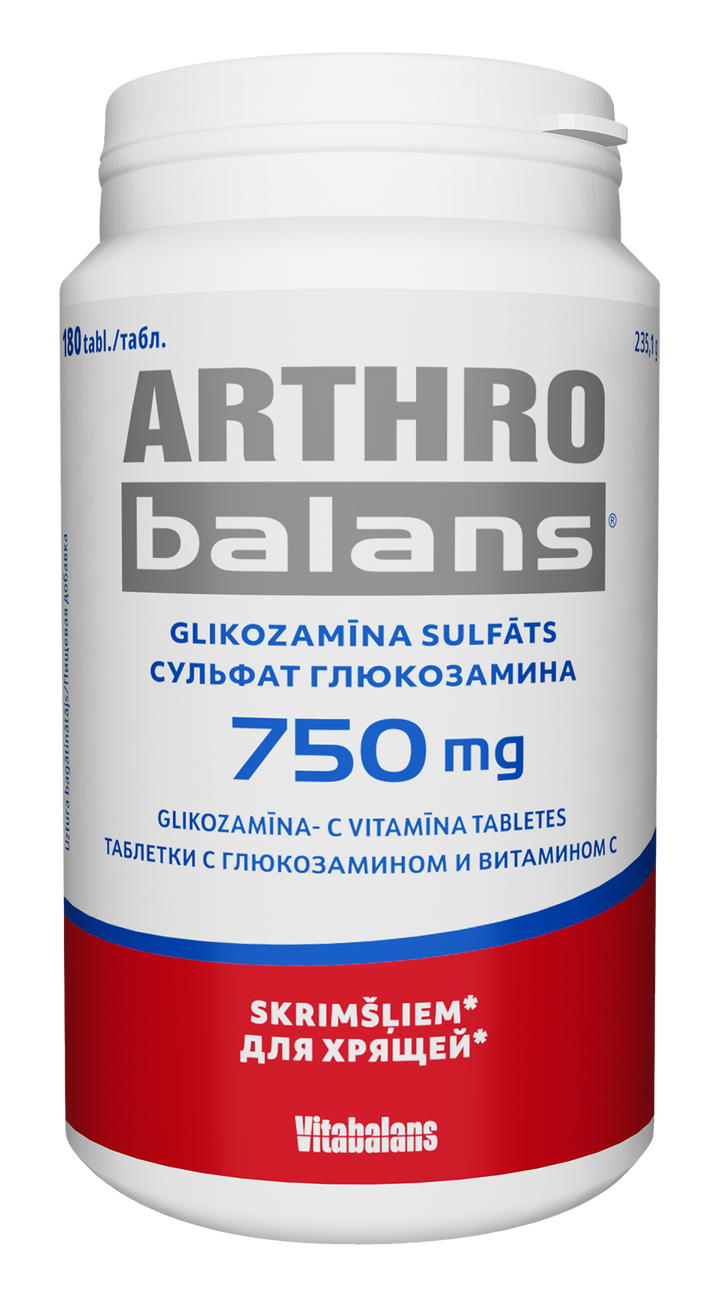 VITABALANS Arthrobalans 750 mg, 180 tabletes