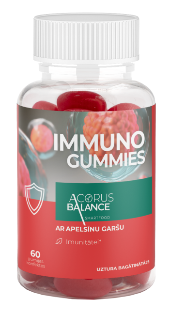ACORUS BALANCE Immuno košļājamās pastilas 2.5g, 60 gab. - imunitātes atbalsts